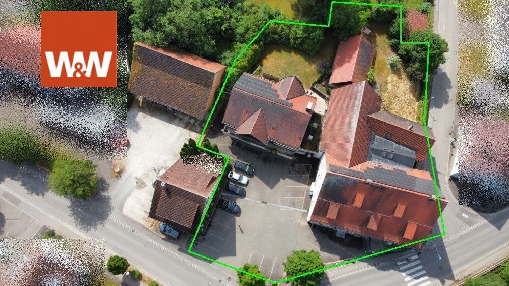 Immobilienangebot - Heuchlingen - Alle - Ehemalige Gaststätte mit Saal, Metzgerei, separatem EFH und weiteren Nebengebäuden zu verkaufen