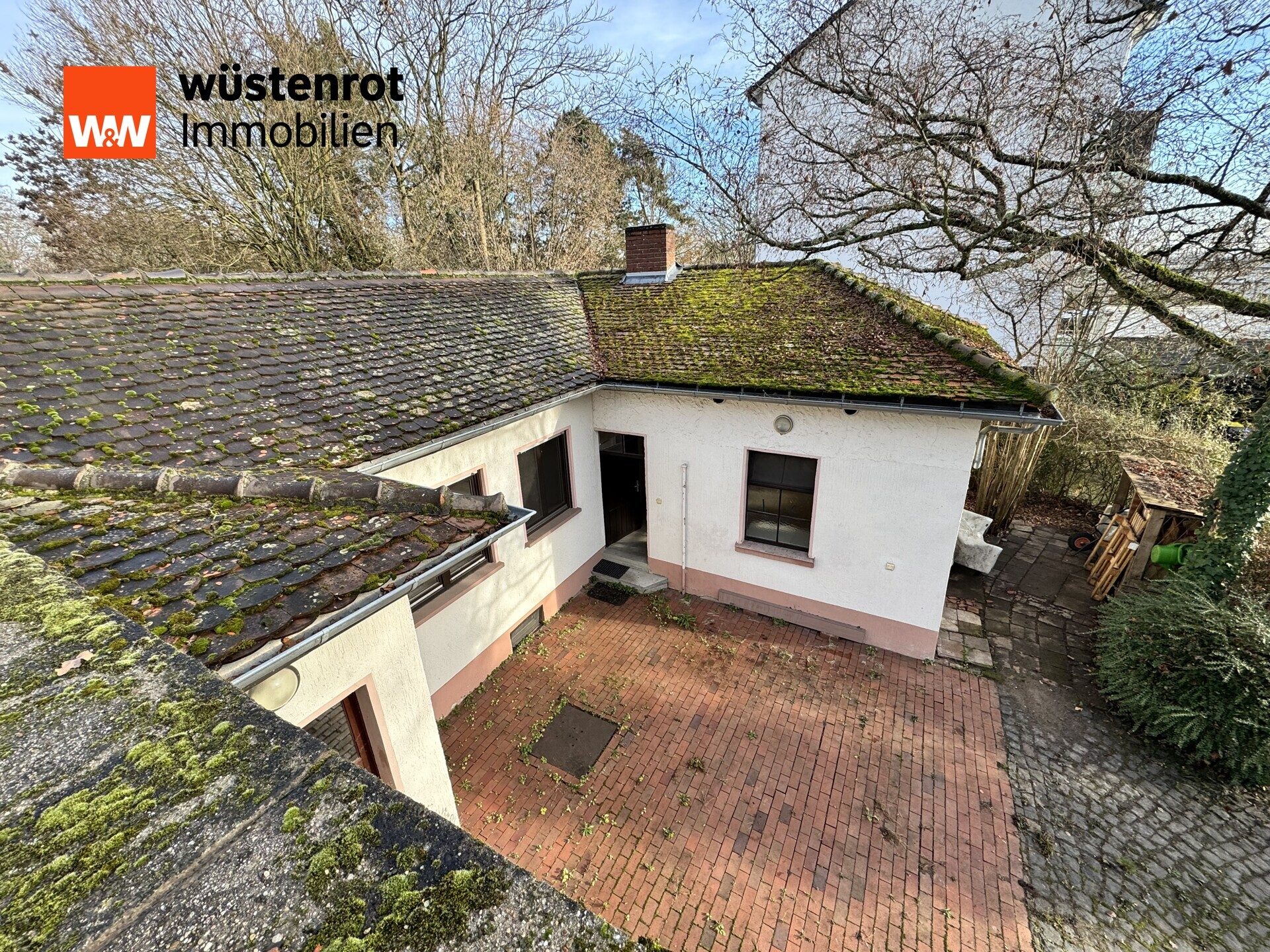 Immobilienangebot - Worms - Alle - +++WORMS-WEINSHEIM: DOPPELHAUSHÄLFTE MIT EINLIEGERWOHNUNG UND GEWERBERAUM IN RUHIGER, GRÜNER LAGE+++