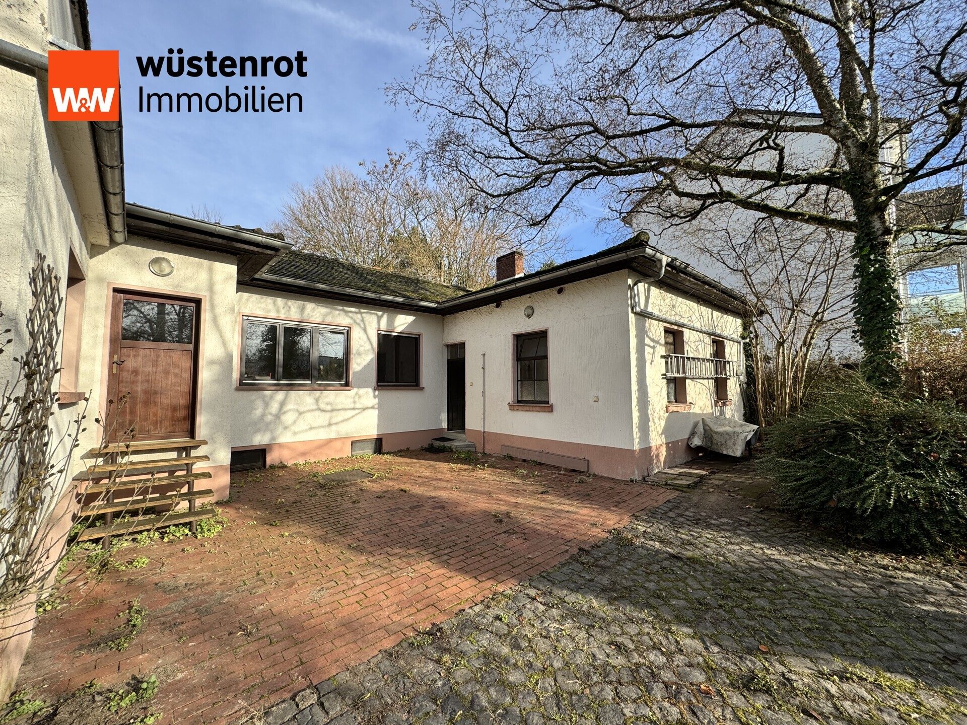 Immobilienangebot - Worms - Alle - +++WORMS-WEINSHEIM: DOPPELHAUSHÄLFTE MIT EINLIEGERWOHNUNG UND GEWERBERAUM IN RUHIGER, GRÜNER LAGE+++