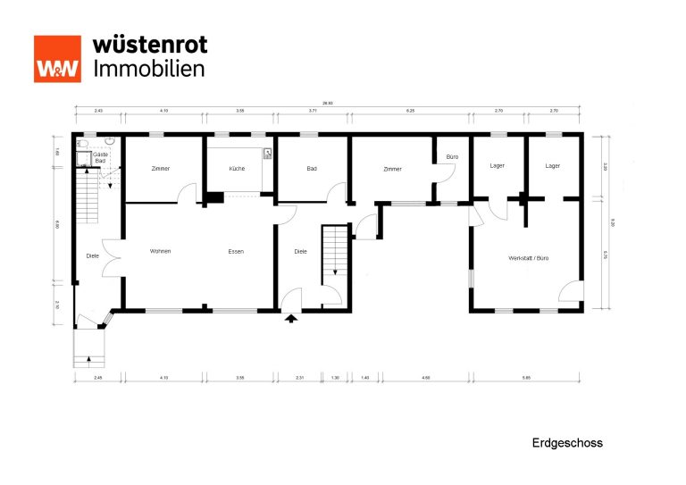 Immobilienangebot - Worms - Alle - +++WORMS-WEINSHEIM: DOPPELHAUSHÄLFTE MIT EINLIEGERWOHNUNG UND GEWERBERAUM IN RUHIGER, GRÜNER LAGE+++