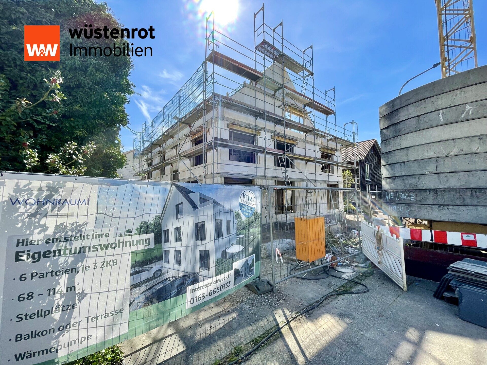 Immobilienangebot - Hagenbach - Alle - *NEUBAUWOHNUNG MIT DACHTERRASSE IN HAGENBACH: 3 Zimmer mit AUSBAURESERVE DG ca. 31m² in guter Lage*