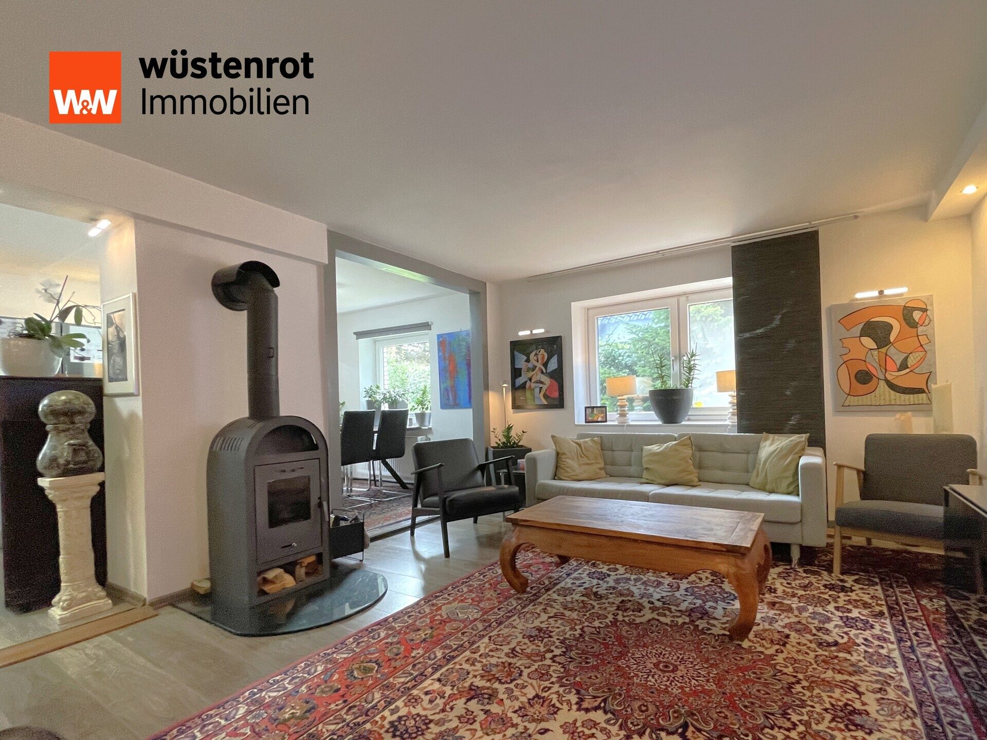 Immobilienangebot - Hamburg / Poppenbüttel - Alle - Schöne Wohnung im Stile eines Hausanbaus mit tollem Grundstücksanteil in gefragter Lage von HH-Poppenbüttel