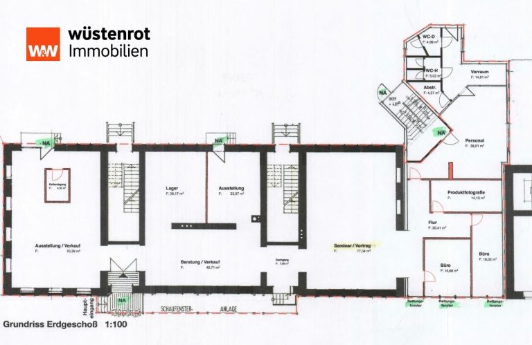 Immobilienangebot - Riegelsberg - Alle - Flexible Gewerbeeinheit für Büro & Handel in Top Lage von Riegelsberg - ca. 442 m²