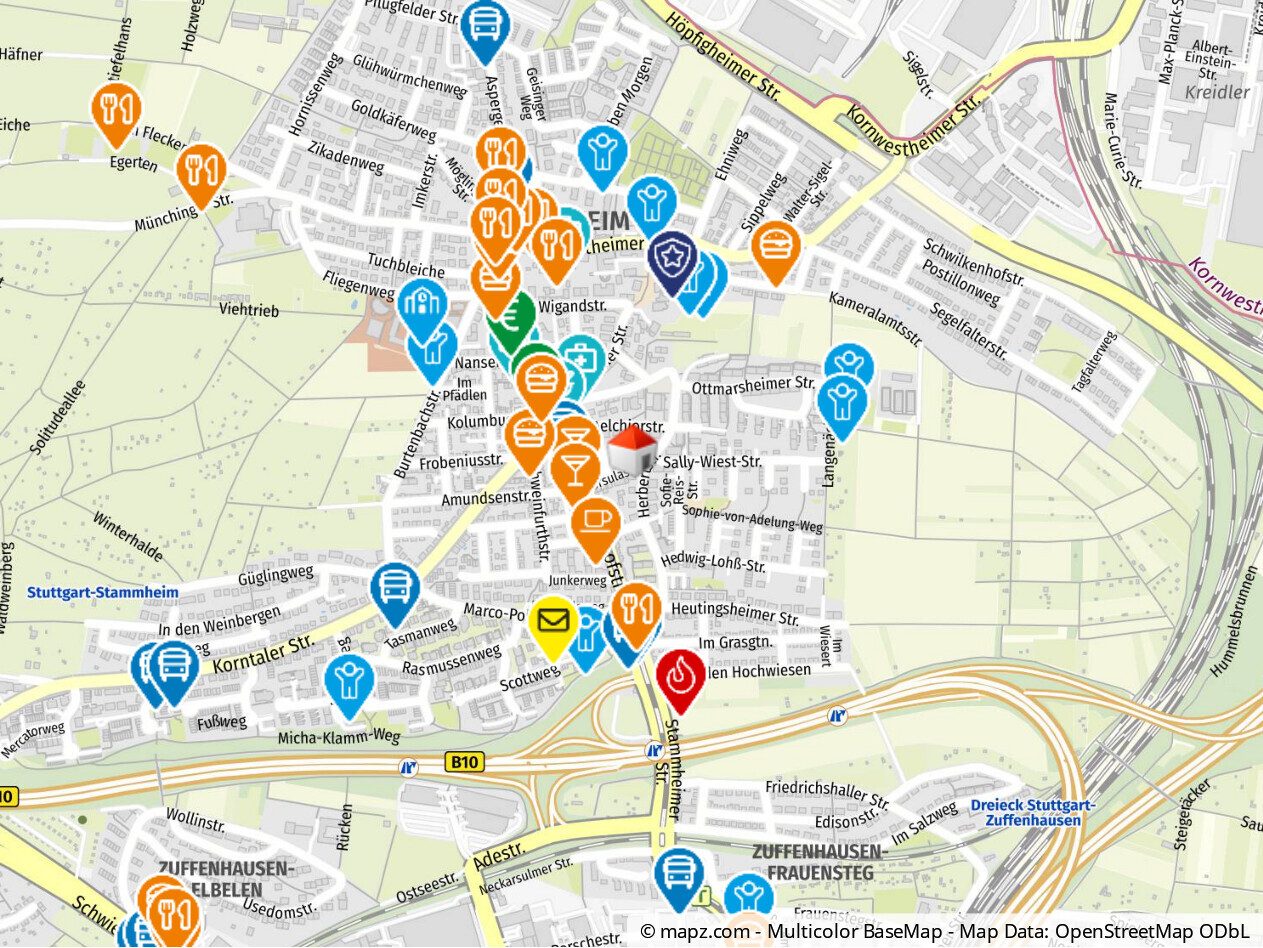 Immobilienangebot - Stuttgart - Alle - Lichtdurchflutete 2-Zimmer-Dachgeschosswohnung mit moderner Raumaufteilung