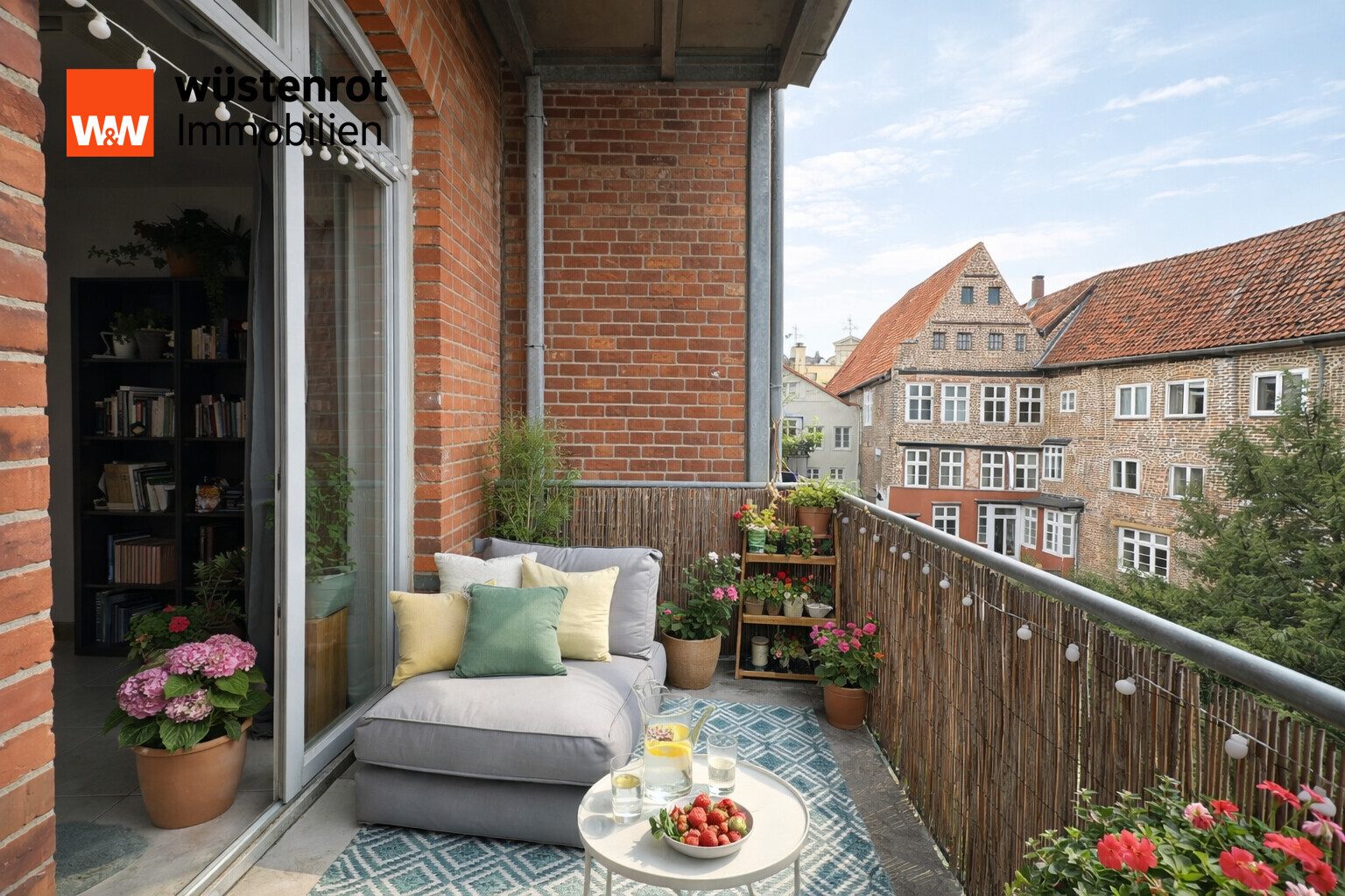 Immobilienangebot - Lüneburg - Alle - Zentrale Stadtwohnung - helle Räume und ein toller Balkon zum lauschigen Innenhof