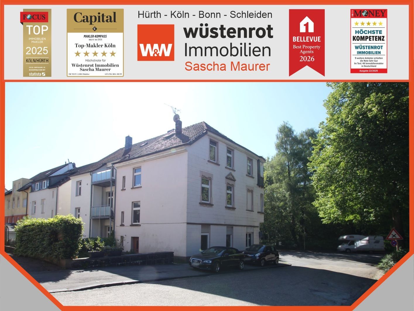 Immobilienangebot - Solingen - Alle - VERKAUFT: Mehrfamilienhaus mit drei Wohneinheiten und Entwicklungspotenzial