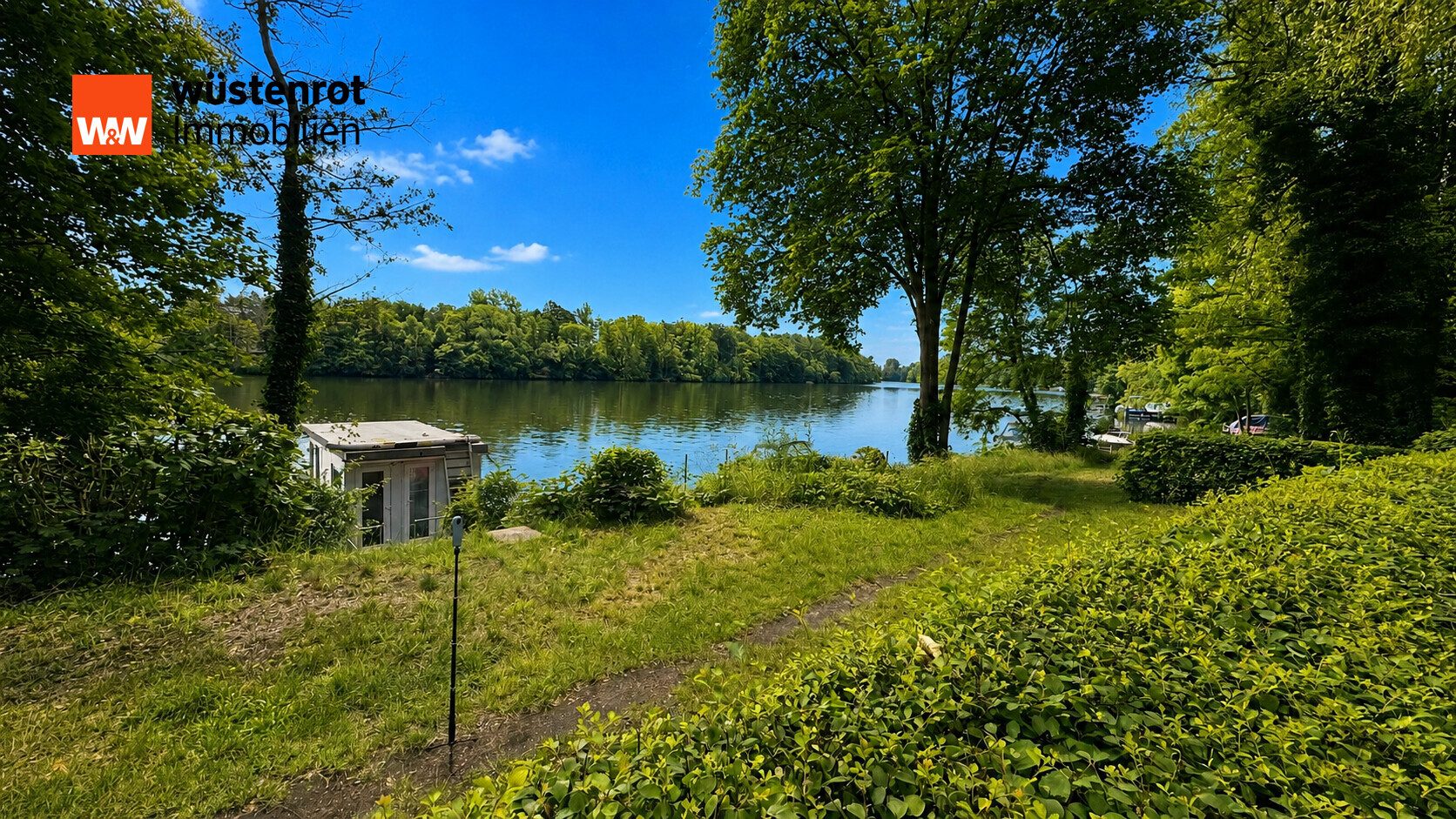 Immobilienangebot - Zernsdorf - Alle - Baugrundstück in Zernsdorf -Nähe Lankensee inkl. Wasserparzelle in nur 3 MInuten zu Fuß