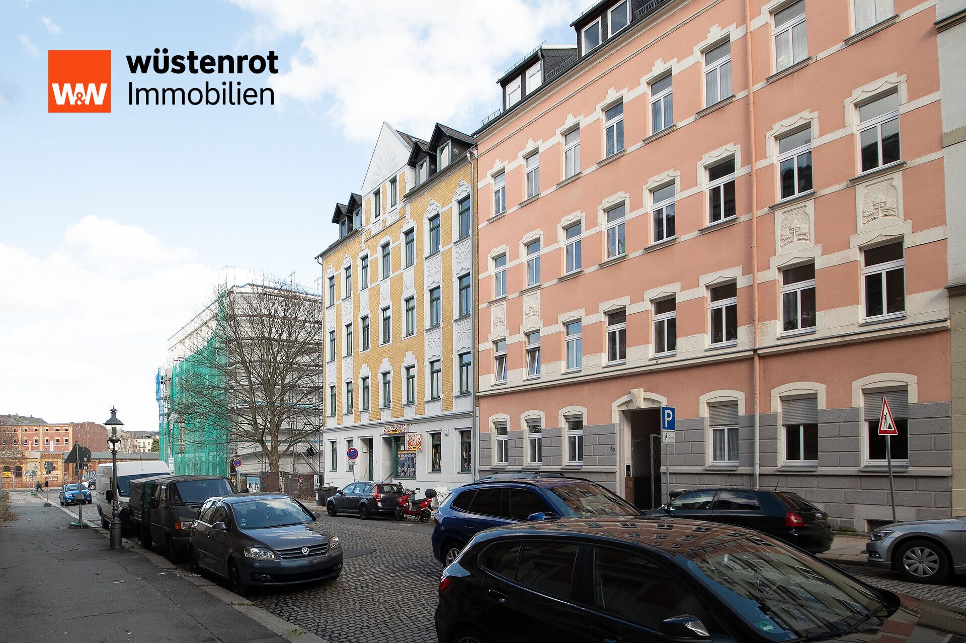 Immobilienangebot - Chemnitz - Alle - Sofort verfügbar: Charmante 2-Zimmer-Altbauwohnung mit Balkon im Gründerzeithaus