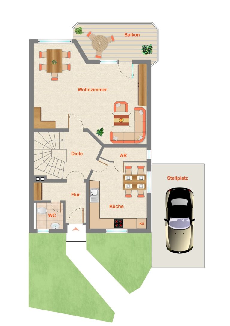 Immobilienangebot - Trier / Ehrang - Alle - Doppelhaushälfte mit viel Platz!