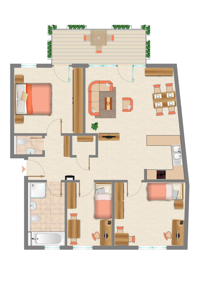 Immobilienangebot - Vaihingen an der Enz - Alle - Top moderne und barrierefreie 4,5-Zimmerwohnung mit Einzelgarage und Aussenstellplatz
