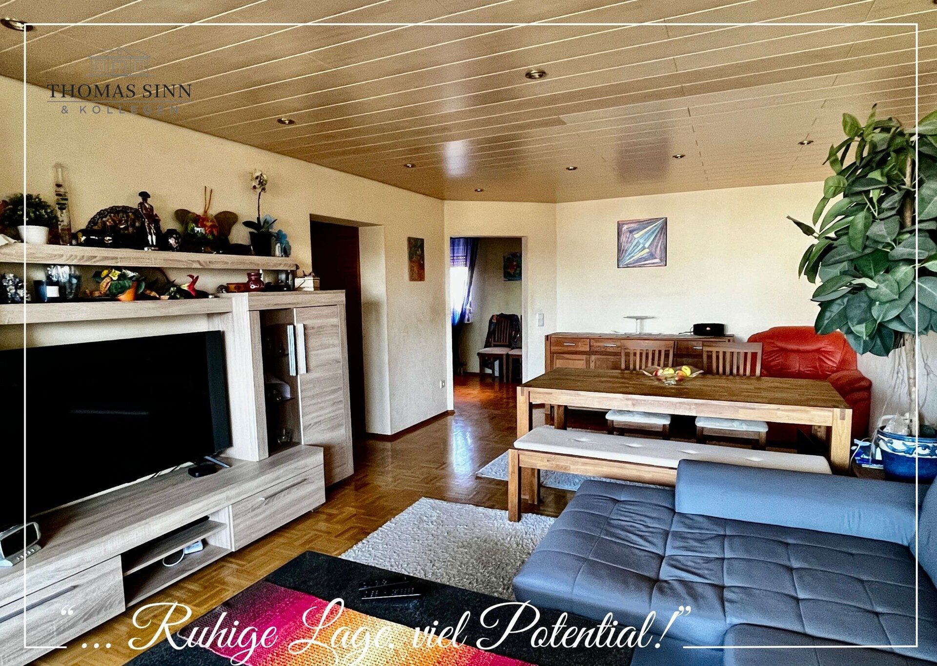 Immobilienangebot - Neuenstadt am Kocher - Alle - Renovierungsbedürftige 3,5-Zimmer-Wohnung im 1.OG eines gepflegten Mehrfamilienhauses mit Garage