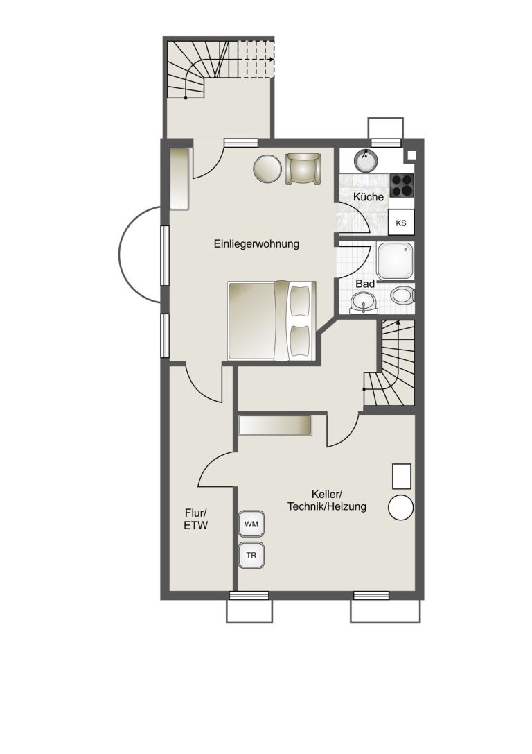 Immobilienangebot - Leingarten / Schluchtern - Alle - Großzügige Doppelhaushälfte  mit Einliegerwohnung in ruhigem Wohngebiet