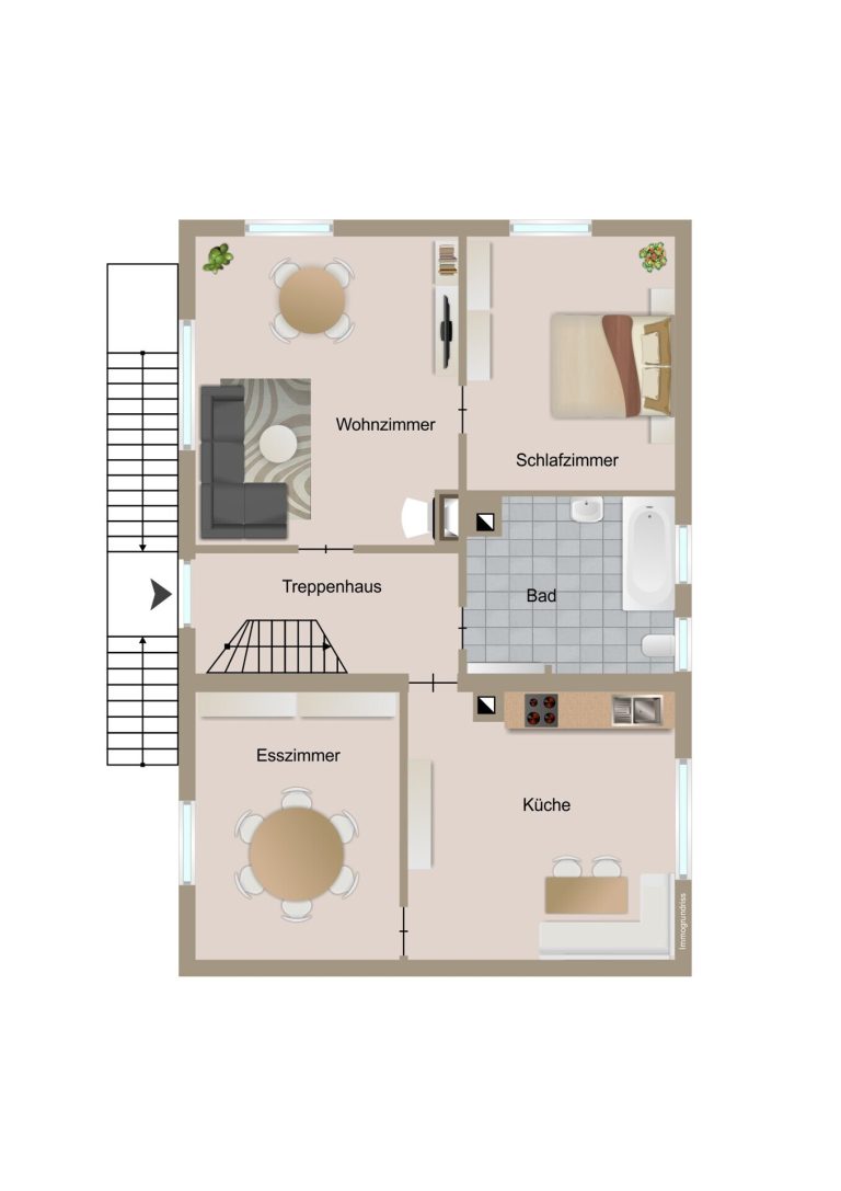 Immobilienangebot - Emmendingen / Kollmarsreute - Alle - **Doppelhaushälfte mit zwei Wohneinheiten in Bahnhofsnähe von Kollmarsreute**
