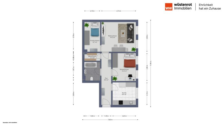 Immobilienangebot - Bensheim - Alle - Attraktive 60m²‑ETW in Bensheim – solide vermietet & ideale Kapitalanlage
