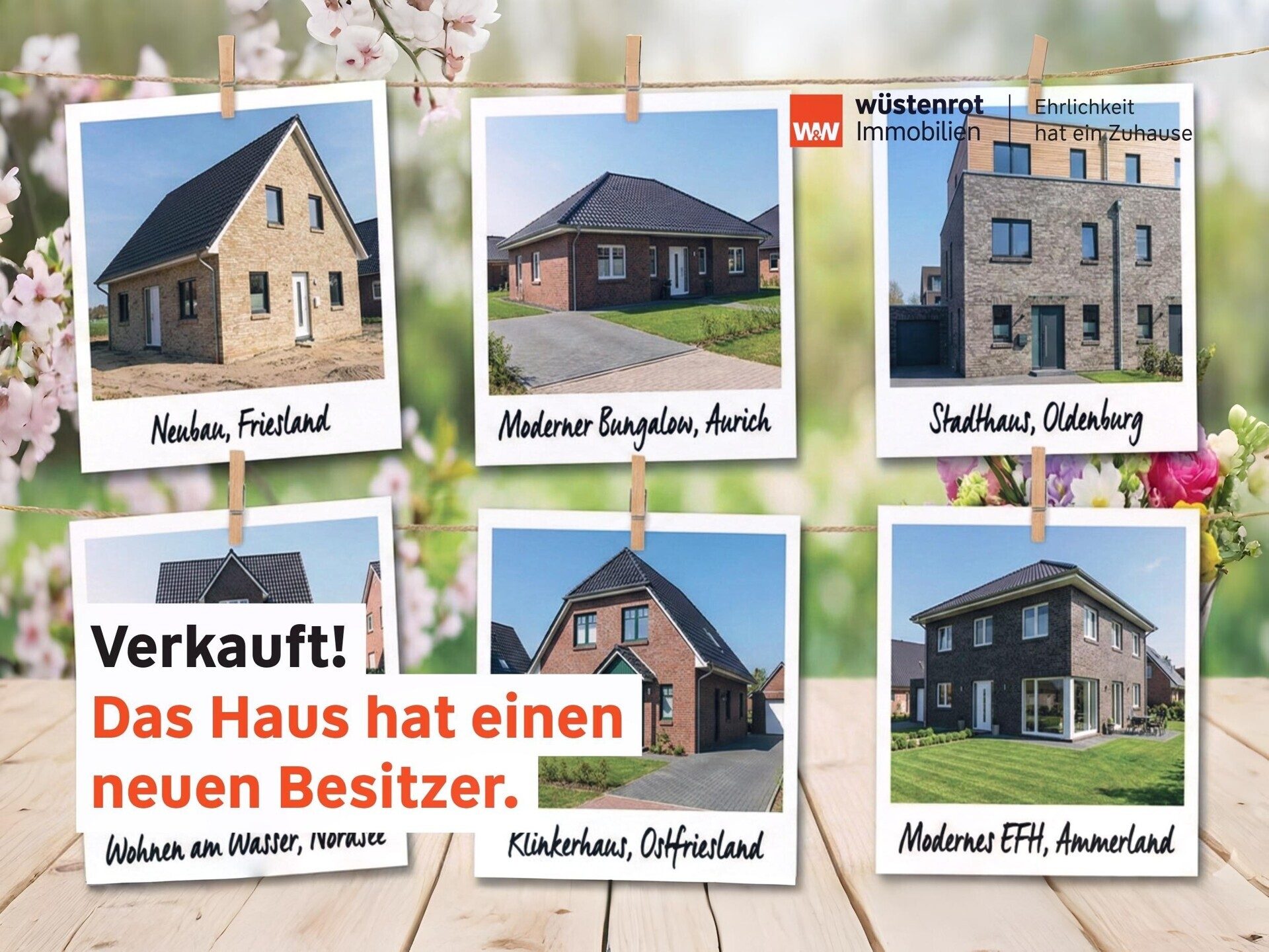 Immobilienangebot - Oldenburg - Alle - Vom Stadthaus bis zur Küstenperle: Sicher & professionell verkaufen mit Wüstenrot Immobilien.