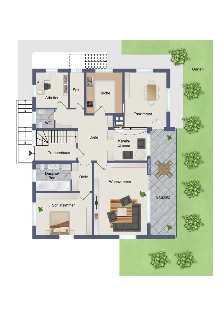 Immobilienangebot - Ostelsheim - Alle - Zweifamilienhaus mit Doppelgarage in ruhigem Wohngebiet und großem Garten