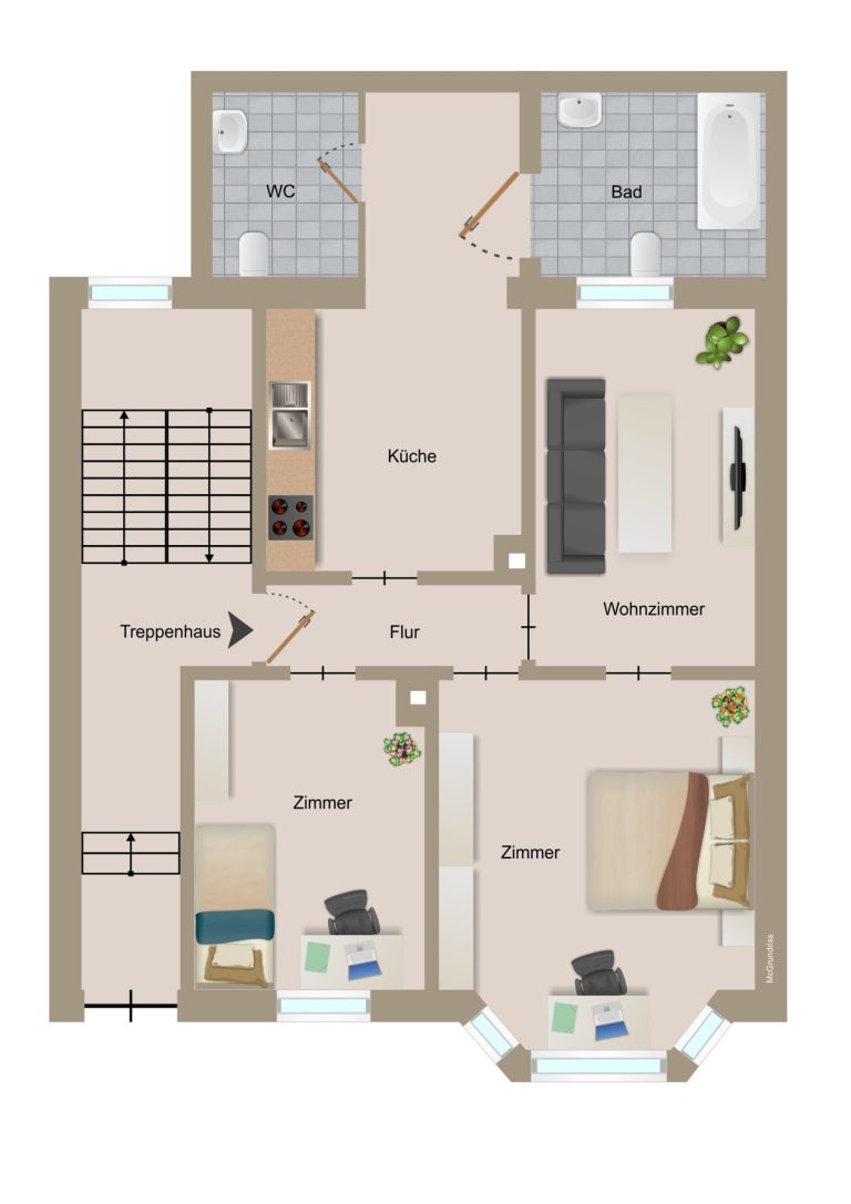Immobilienangebot - Pforzheim / Eutingen an der Enz - Alle - Vermietetes 3- Familienhaus in Pforzheim-Eutingen!