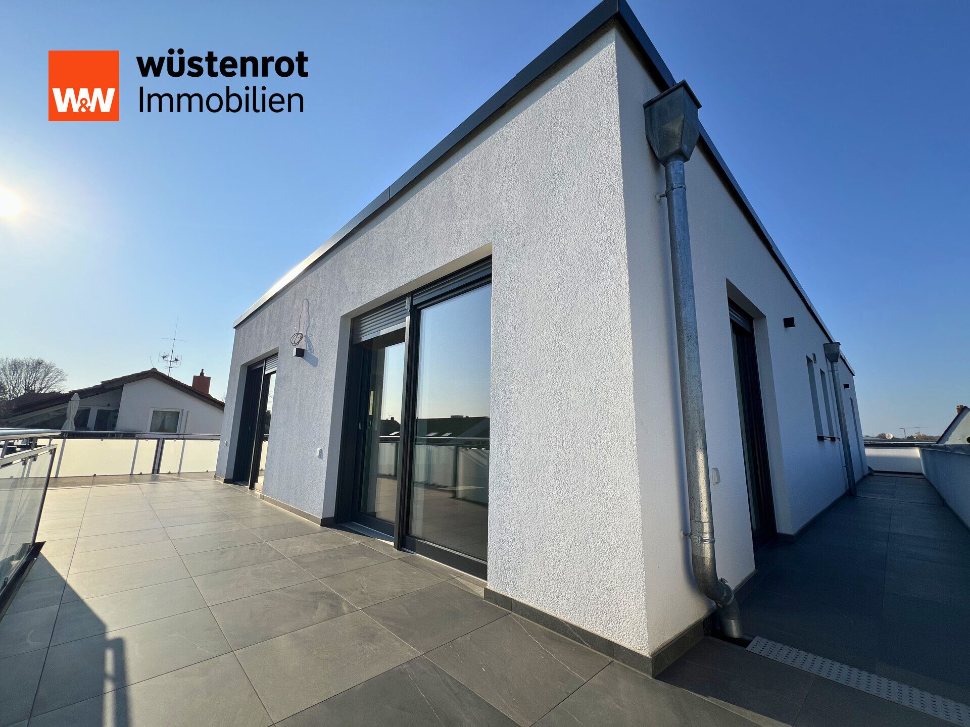 Immobilienangebot - Alzey - Alle - Erstbezug: Helles Penthouse mit privatem Treppenhaus, XL-Dachterrasse und Stellplatz...
