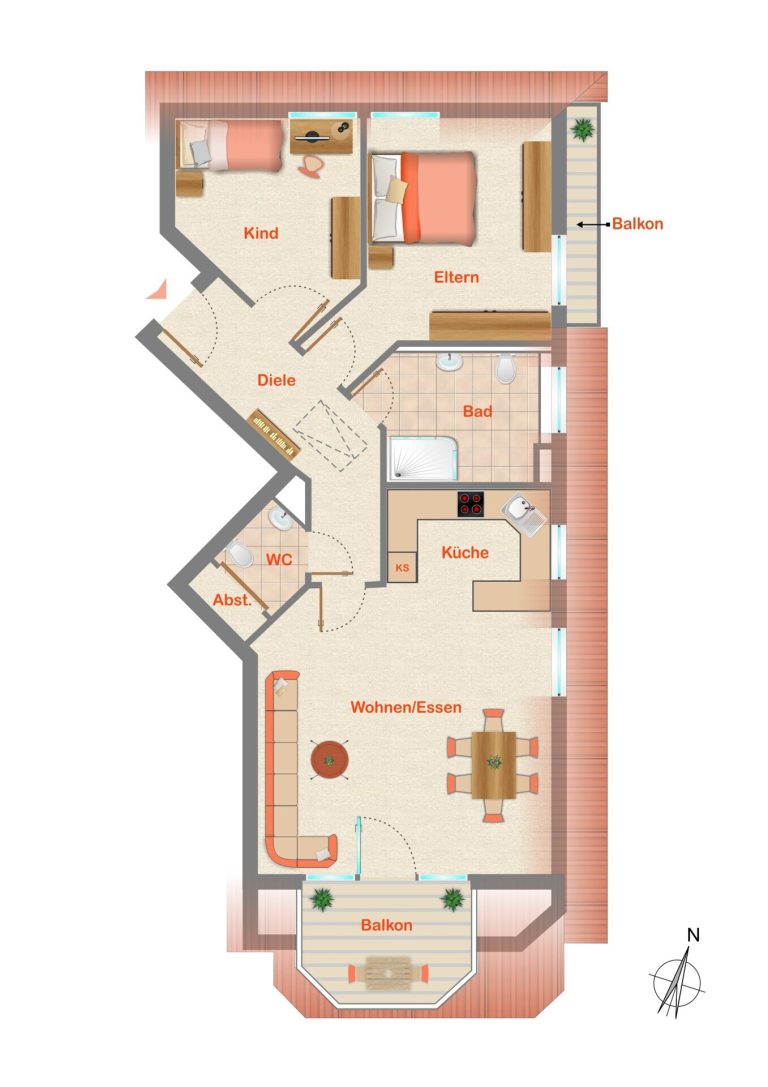Immobilienangebot - Möglingen - Alle - Traumdachgeschoss in Top-Lage von Möglingen – renoviert und ideal für Singles oder Paare