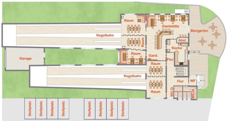 Immobilienangebot - Allmersbach im Tal - Alle - Einmalige Chance – Wohn- und Geschäftshaus mit langjährig etablierter Gastronomie und 4 Kegelbahnen zu verkaufen