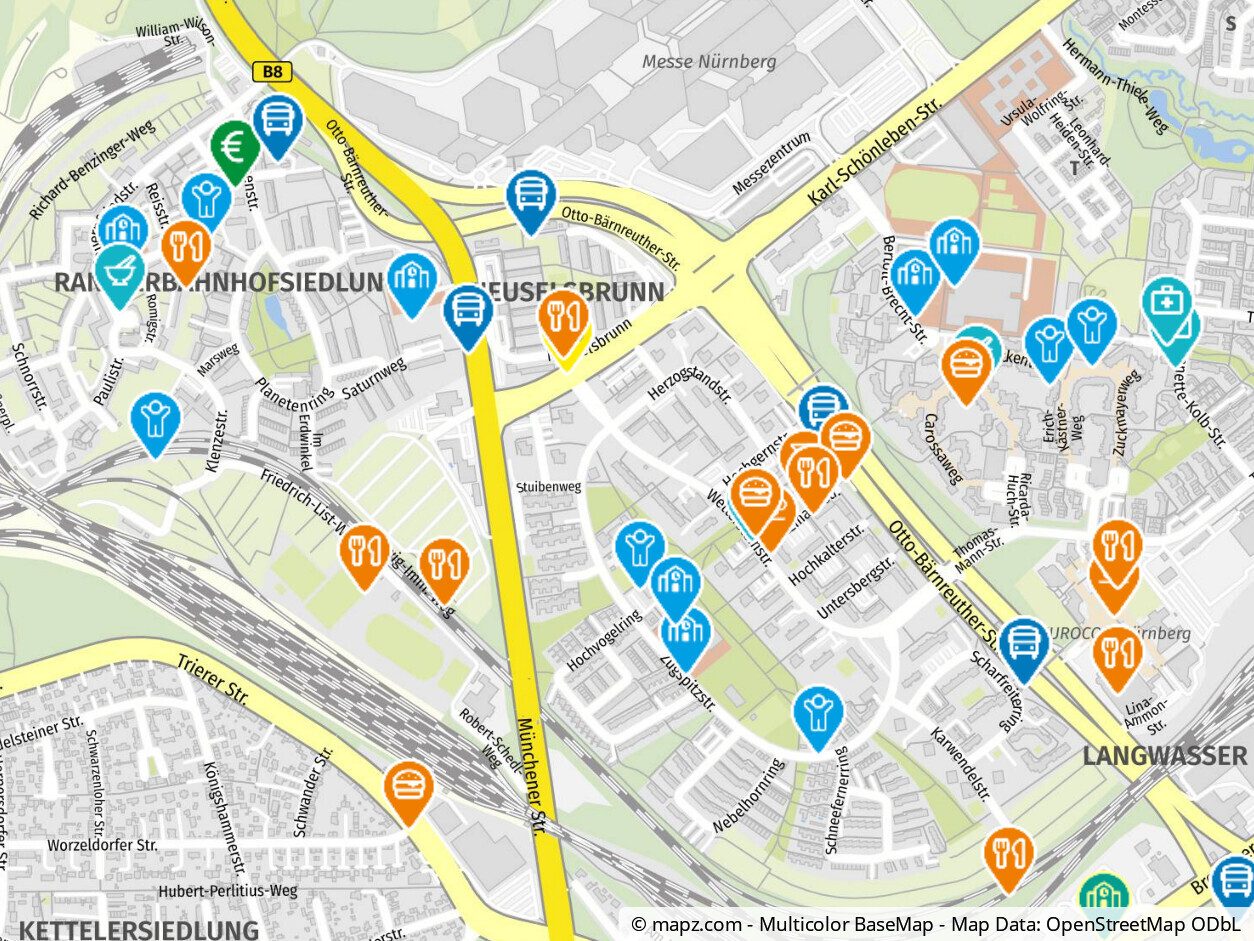 Immobilienangebot - Nürnberg - Alle - 3,5-Zimmer-Etagenwohnung - viel Platz und viel Grün in Nürnberg-Langwasser