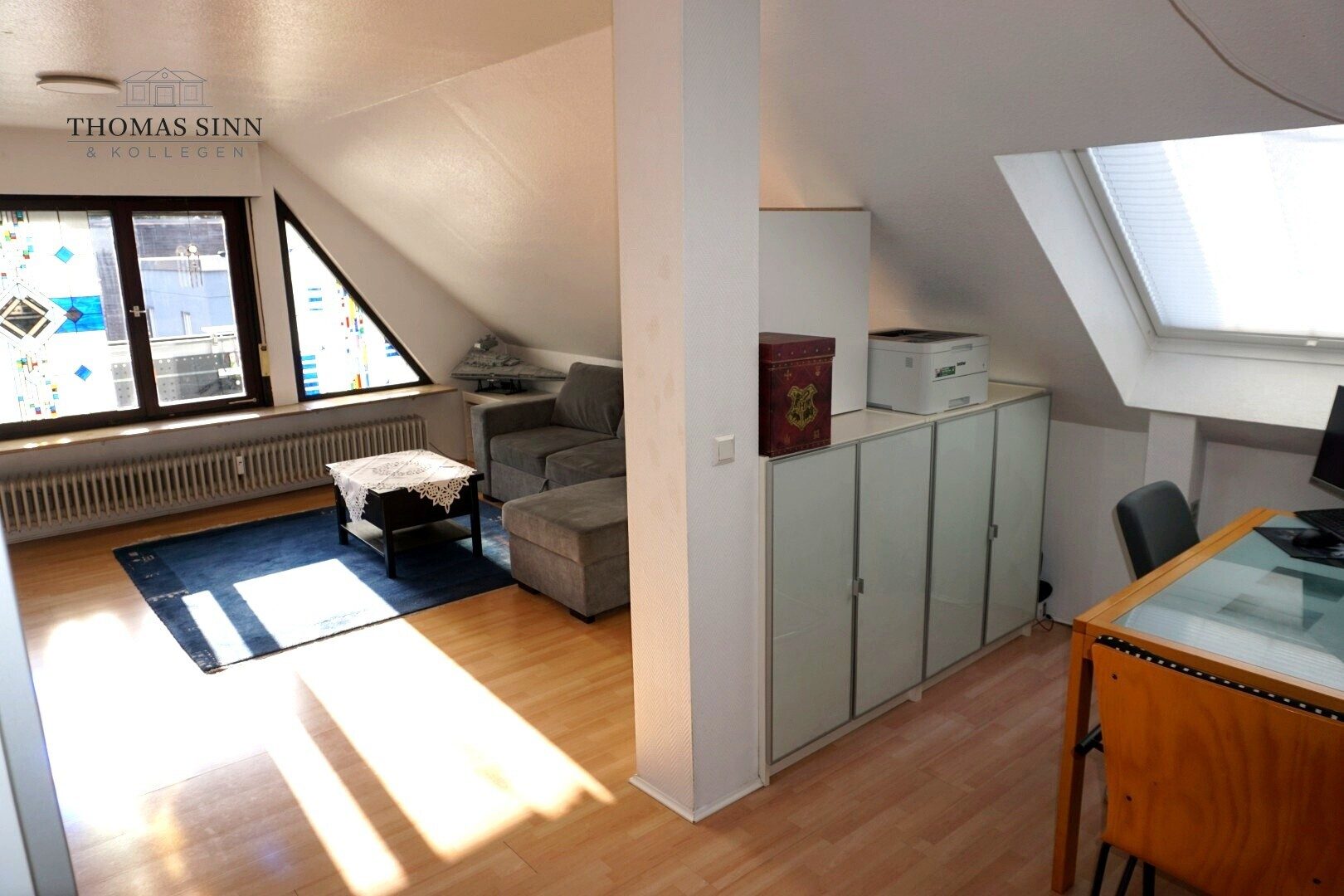 Immobilienangebot - Heilbronn - Alle - Charmante 3 Zi. DG ETW + ausgebaute Bühne - in 3-Familienhaus - Raum für Ihre Modernisierungsideen