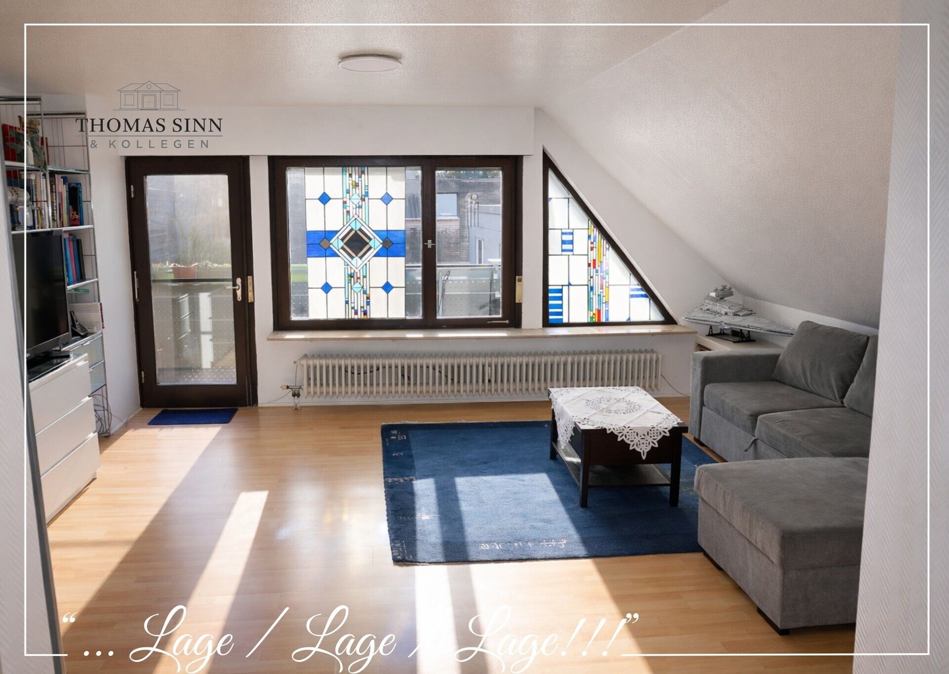 Immobilienangebot - Heilbronn - Alle - Charmante 3 Zi. DG ETW + ausgebaute Bühne - in 3-Familienhaus - Raum für Ihre Modernisierungsideen