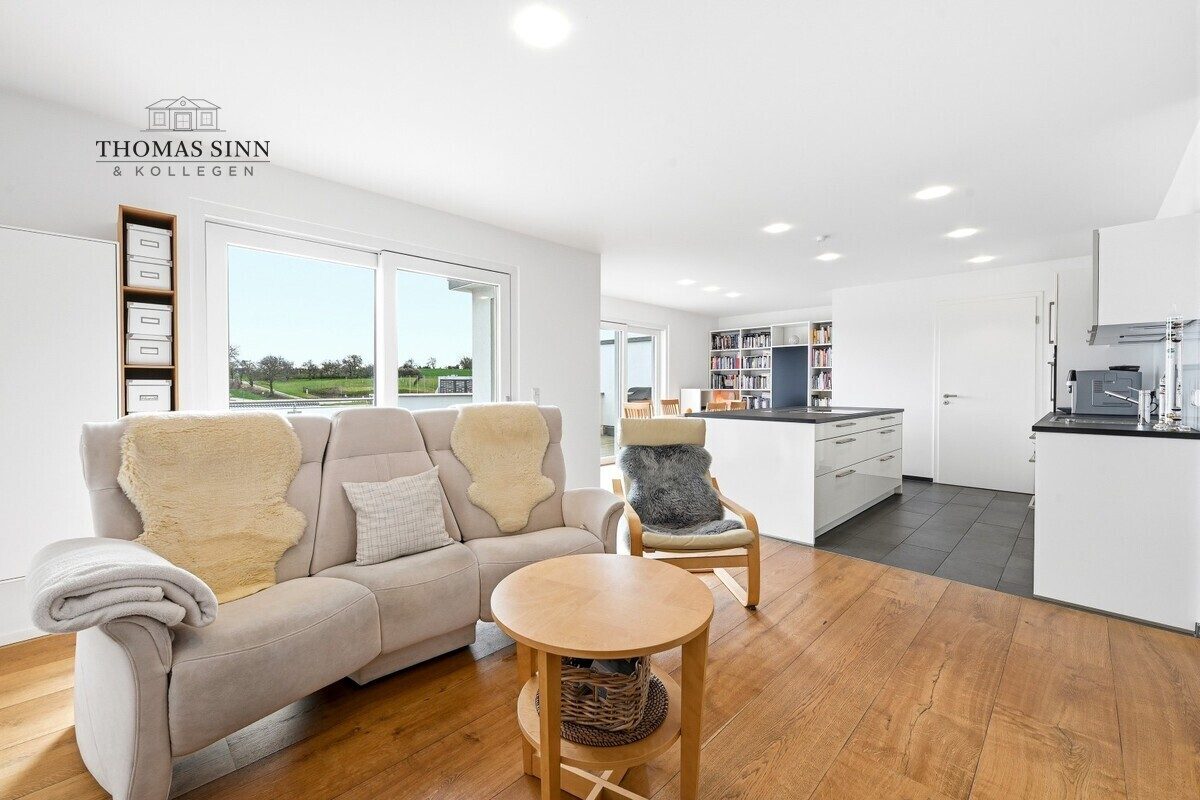 Immobilienangebot - Leingarten - Alle - Neuwertige 3,5 Zimmer Penthouse-Wohnung in Randlage und Blick auf Wiesen und Felder - frei in 2026