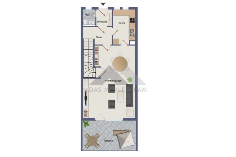 Immobilienangebot - Buchloe - Alle - Attraktives Reihenmittelhaus mit Südgarten & Top-Lage – Bahnhof und Innenstadt fußläufig erreichbar