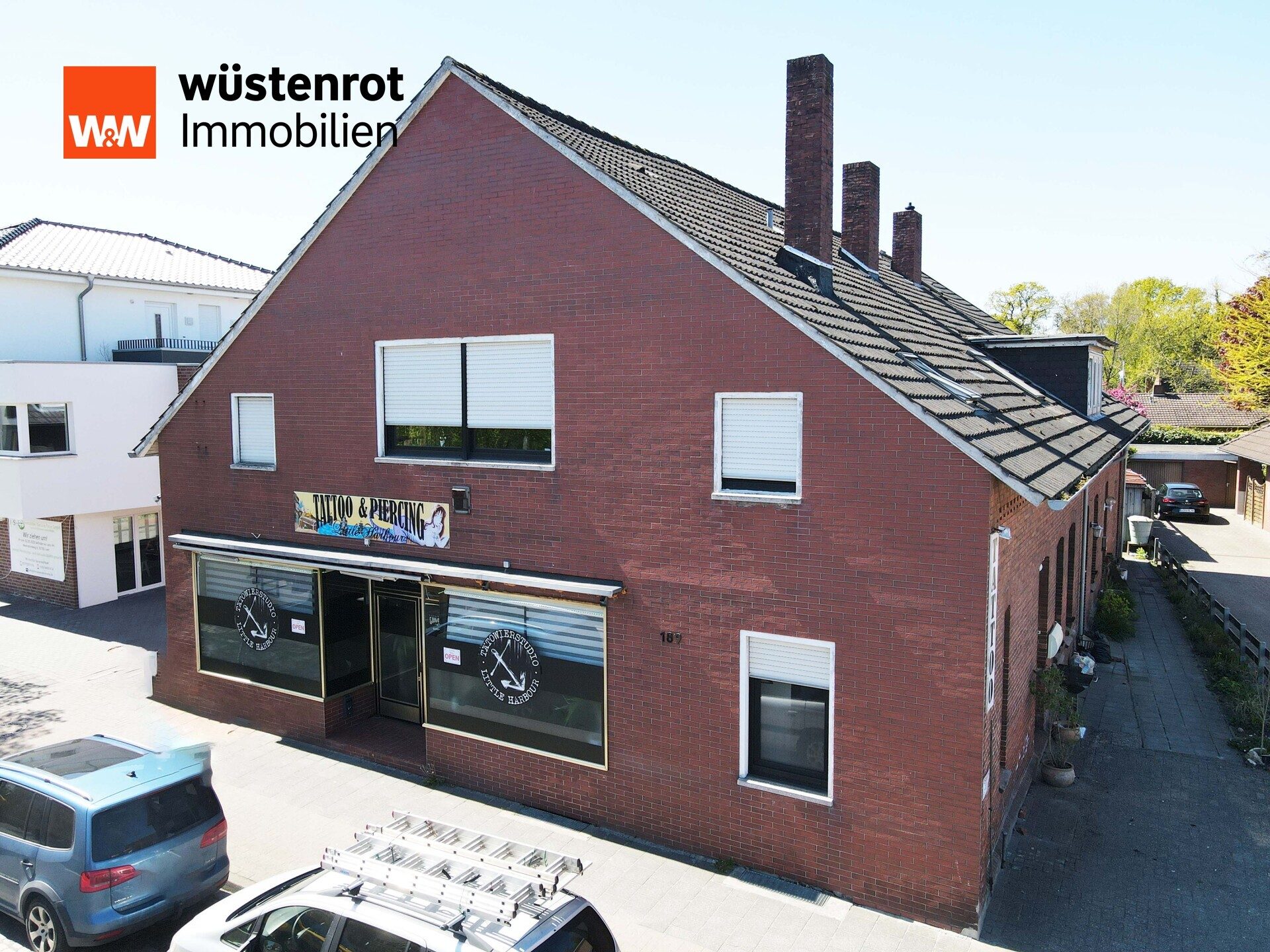 Immobilienangebot - Leer (Ostfriesland) - Alle - MFH mit 6 WE und einer Gewerbeeinheit, ca.555 m² Wohn- u. Gewerbefläche auf ca. 500 m² Grundstück.