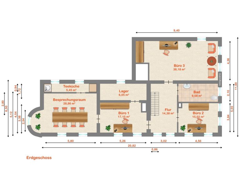 Immobilienangebot - Haselbachtal / Biehla - Alle - Ideal für Selbstständige: Gewerbe unten, Wohnen oben