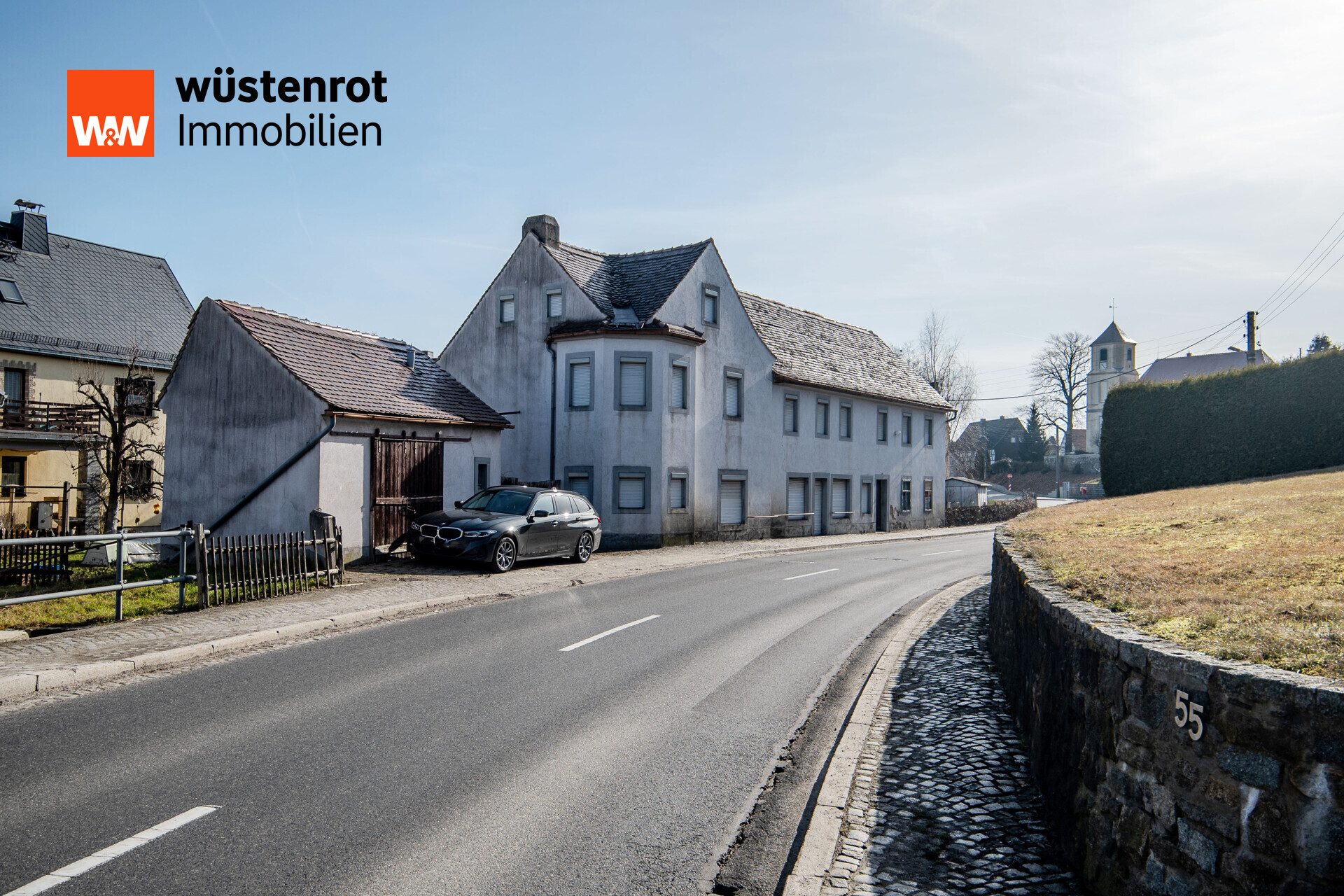 Immobilienangebot - Haselbachtal / Biehla - Alle - Ideal für Selbstständige: Gewerbe unten, Wohnen oben