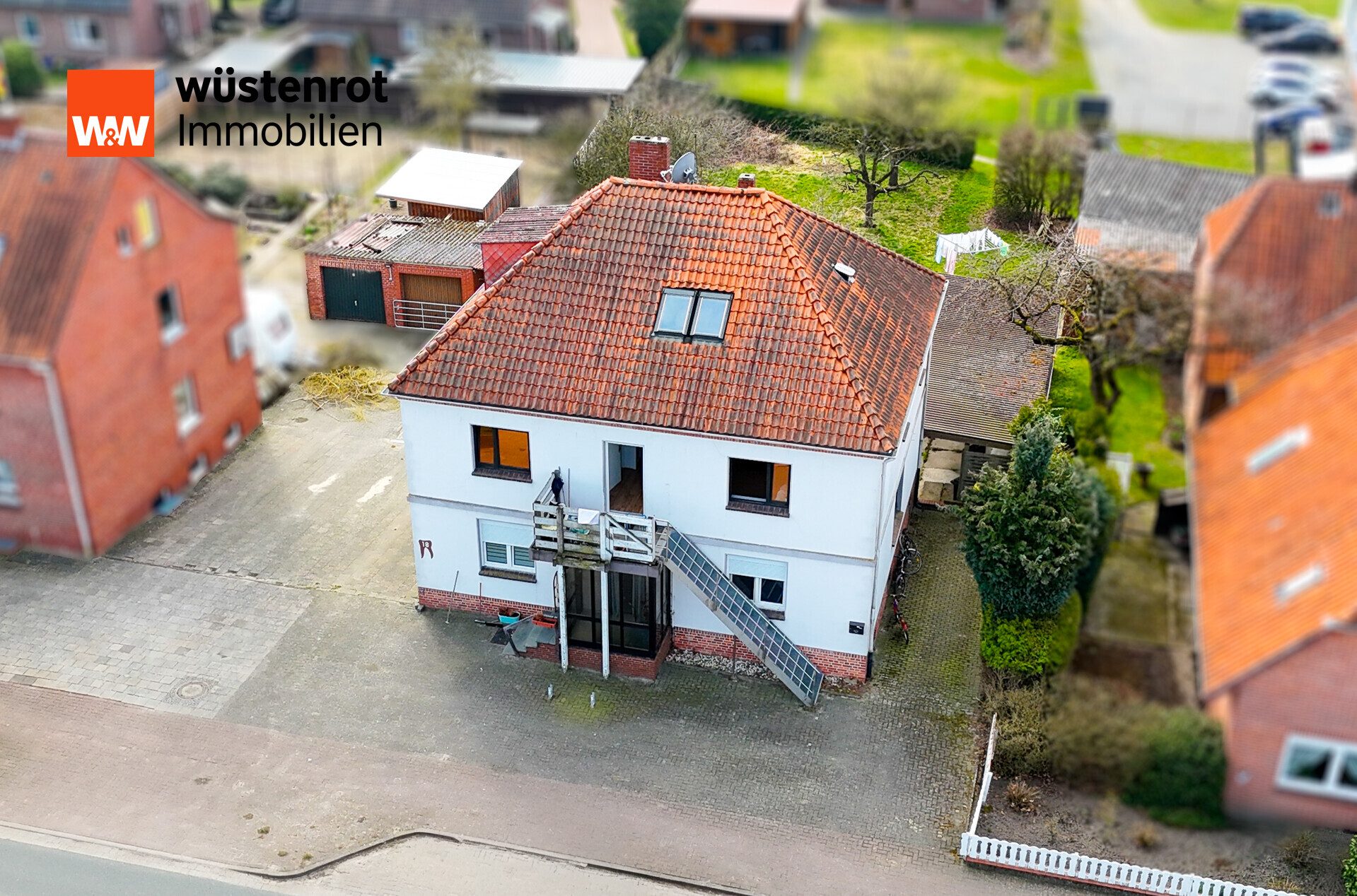 Immobilienangebot - Siedenburg - Alle - Siedenburg - vermietetes ZFH mit großem Grundstück als attraktive Kapitalanlage