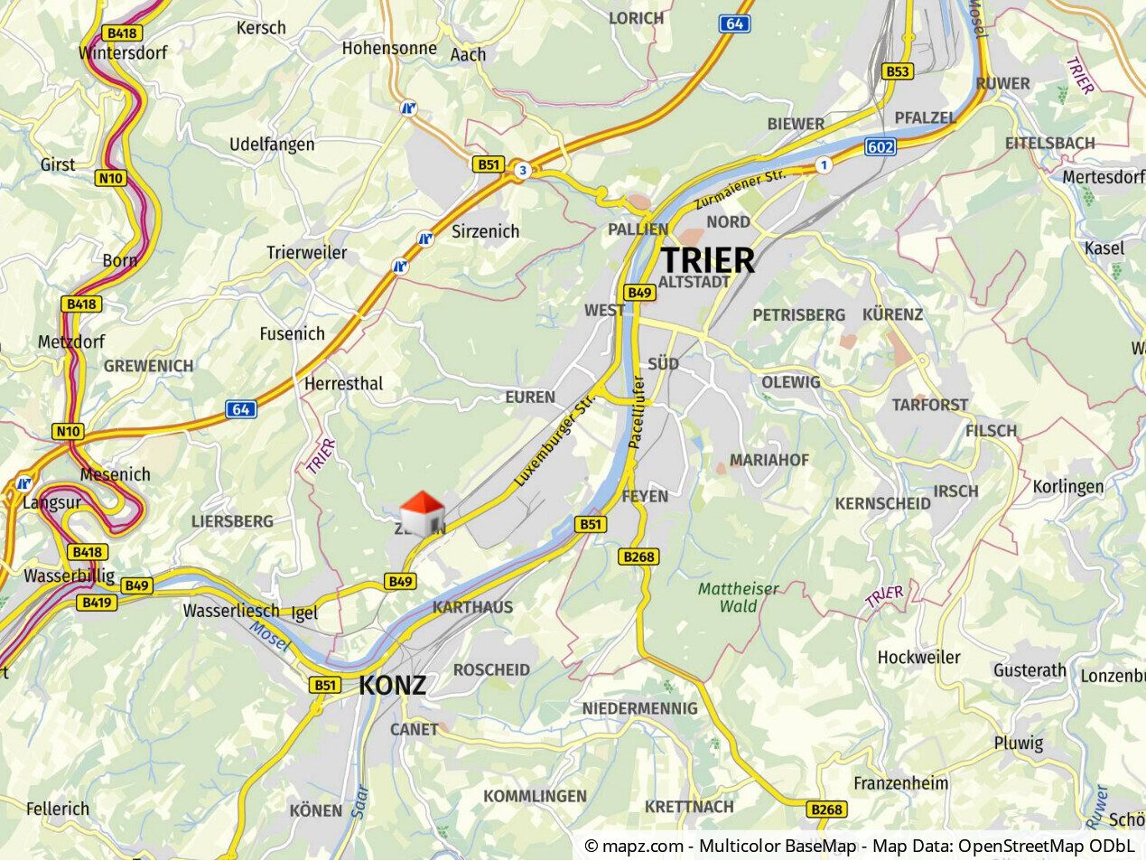 Immobilienangebot - Trier / Zewen - Alle - Doppelhaushälfte mit Wintergarten, Gaskamin, Garage und liebevoll gestaltetem Garten