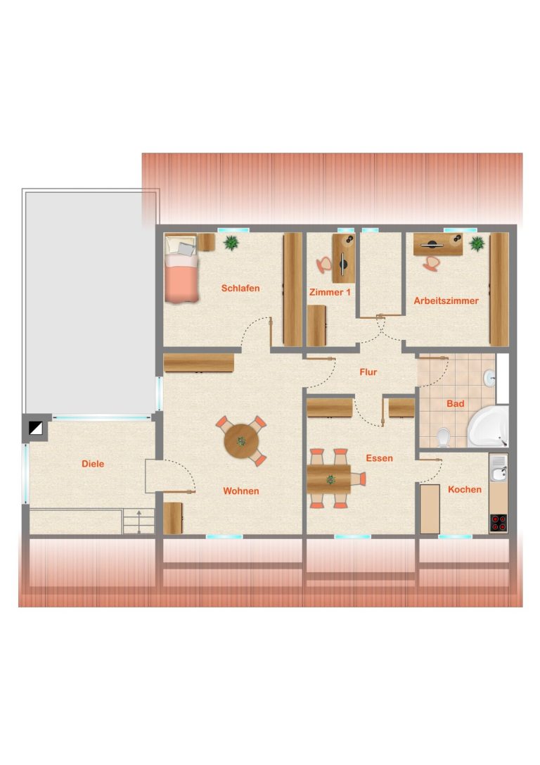 Immobilienangebot - Gusterath - Alle - Großzügiges Wohnhaus mit Einliegerwohnung, Wintergarten und Potenzial für bis zu drei Wohneinheiten in Gusterath
