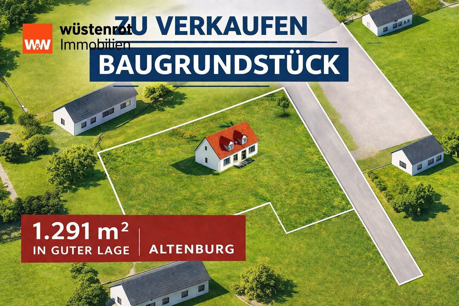 Immobilienangebot - Altenburg - Alle - Sofort bauen! Grundstück mit genehmigtem Doppelhaus & MFH-Perspektive