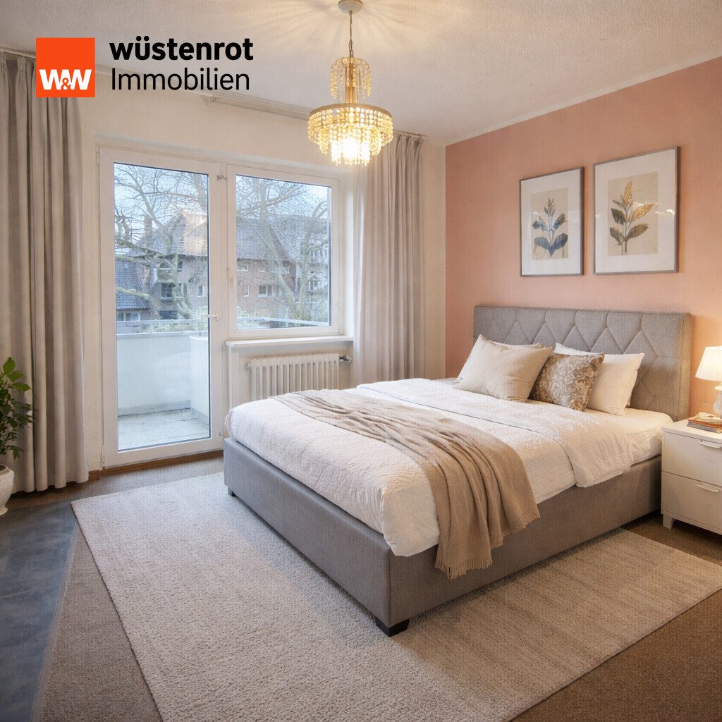Immobilienangebot - Düsseldorf - Alle - 2-Zimmer- Wohnung mit 2 Balkonen und Tiefgaragenstellplatz in Oberbilk