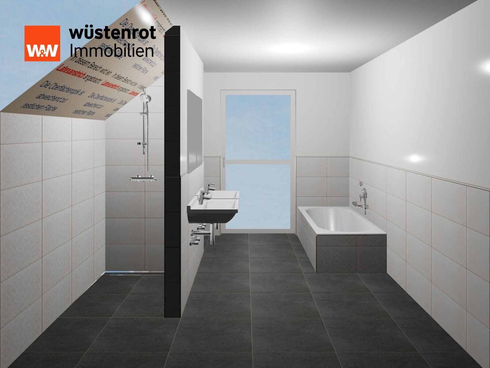 Badezimmer Planzeichnung Immobilienangebot - Oberreichenbach - Alle - Exklusives Einfamilienhaus / modernste Technologie / ca.170 € NK Strom, Heißwasser, Wallbox, Heizung