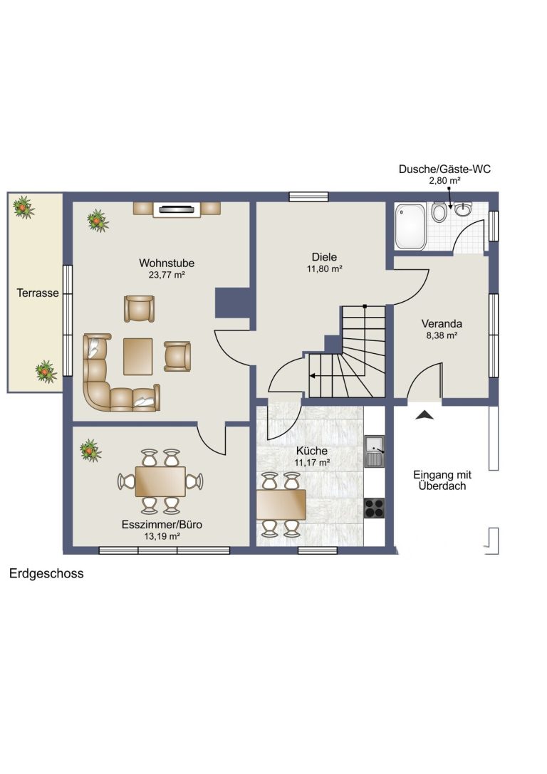 Immobilienangebot - Seelow-Werbig - Alle - Einfamilienhaus mit großem Grundstück in Seelow-Werbig