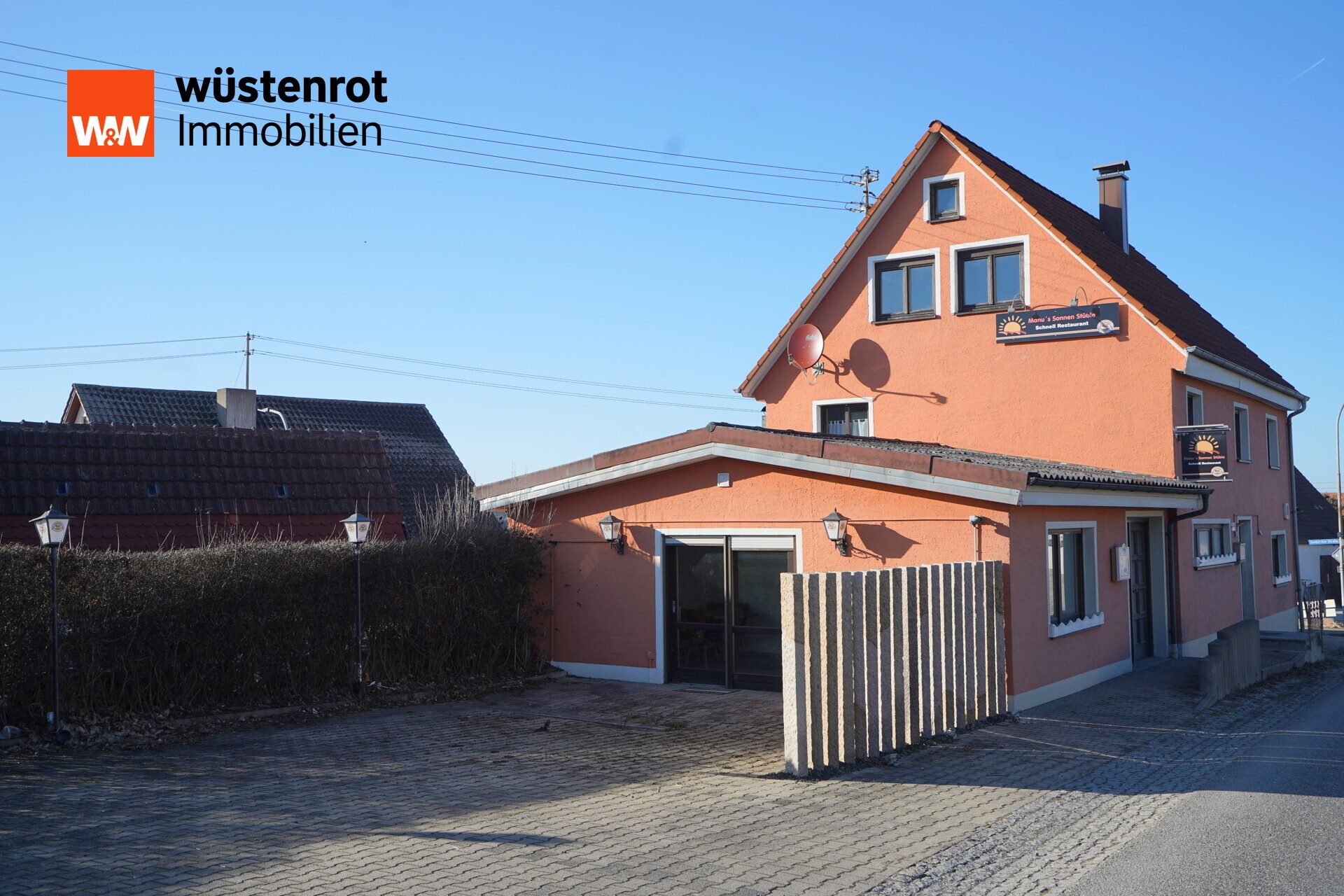 Immobilienangebot - Uttenweiler / Ahlen - Alle - Gaststätte mit Pächterwohnung– verkehrsgünstige Lage an der B312!