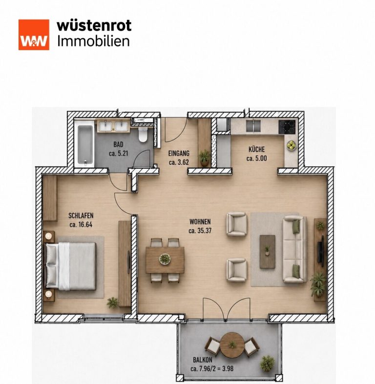 Immobilienangebot - München - Alle - Top Lage Altbogenhausen – Möblierte 2-Zimmer-Wohnung auf Zeit