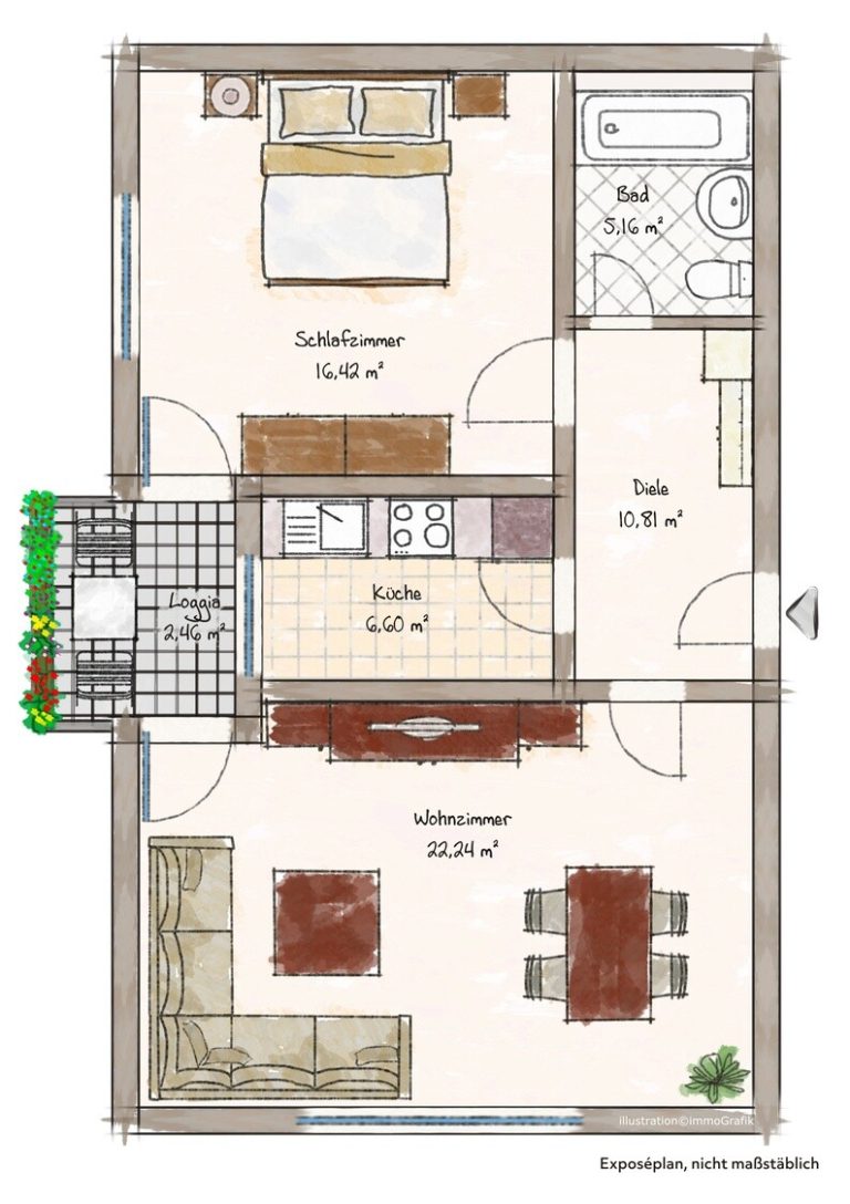 Immobilienangebot - Rietheim-Weilheim / Rietheim - Alle - Gute Kapitalanlage zum TOP-Preis. Sicher seit
30 Jahren vermietet. 2 Zimmer auf 56 m². Plus
Garage.