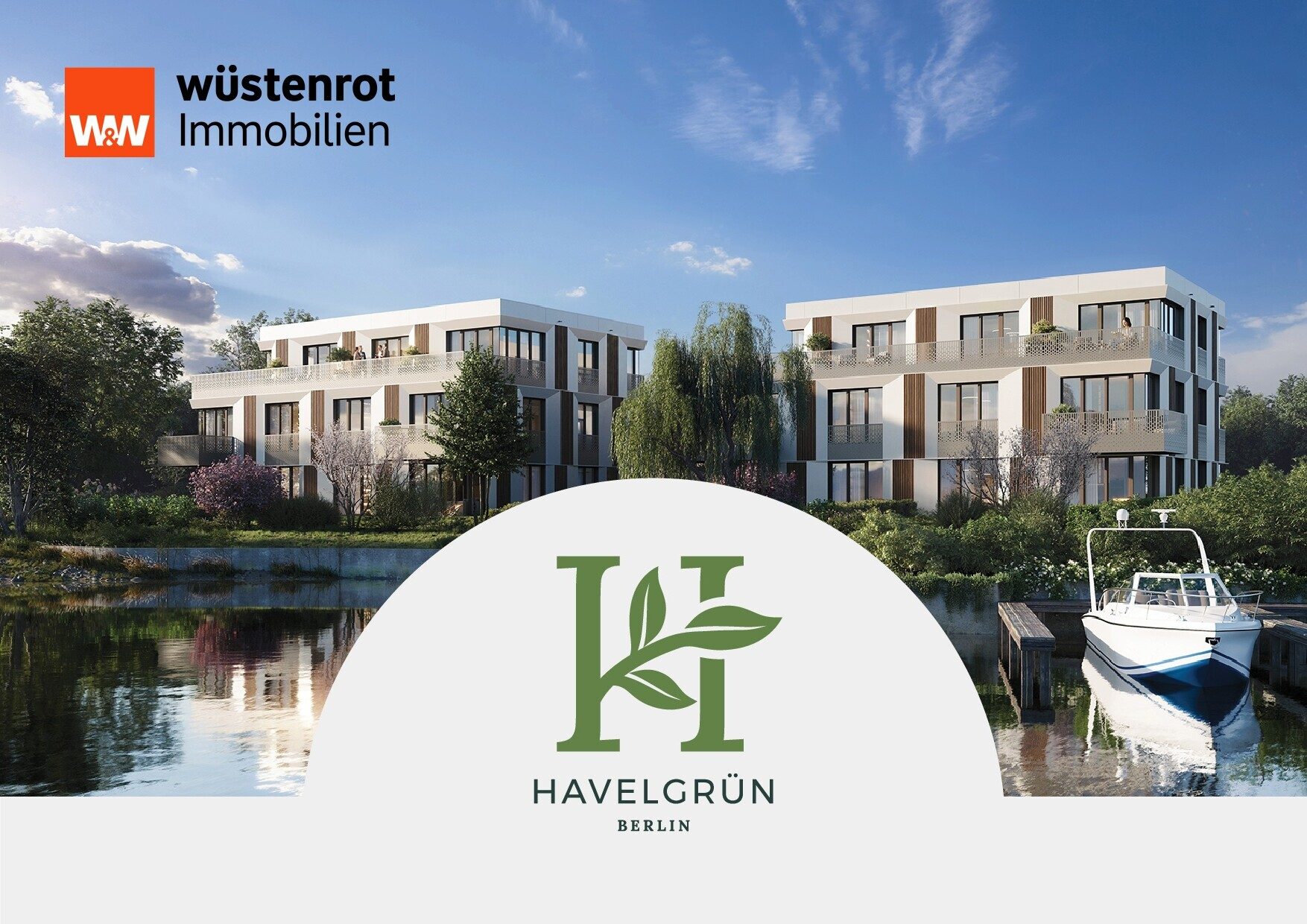 Immobilienangebot - Berlin - Alle - Hochwertig geplante, energieeffiziente Eigentumswohnungen
in Spandau mit freiem Blick auf den Fluss