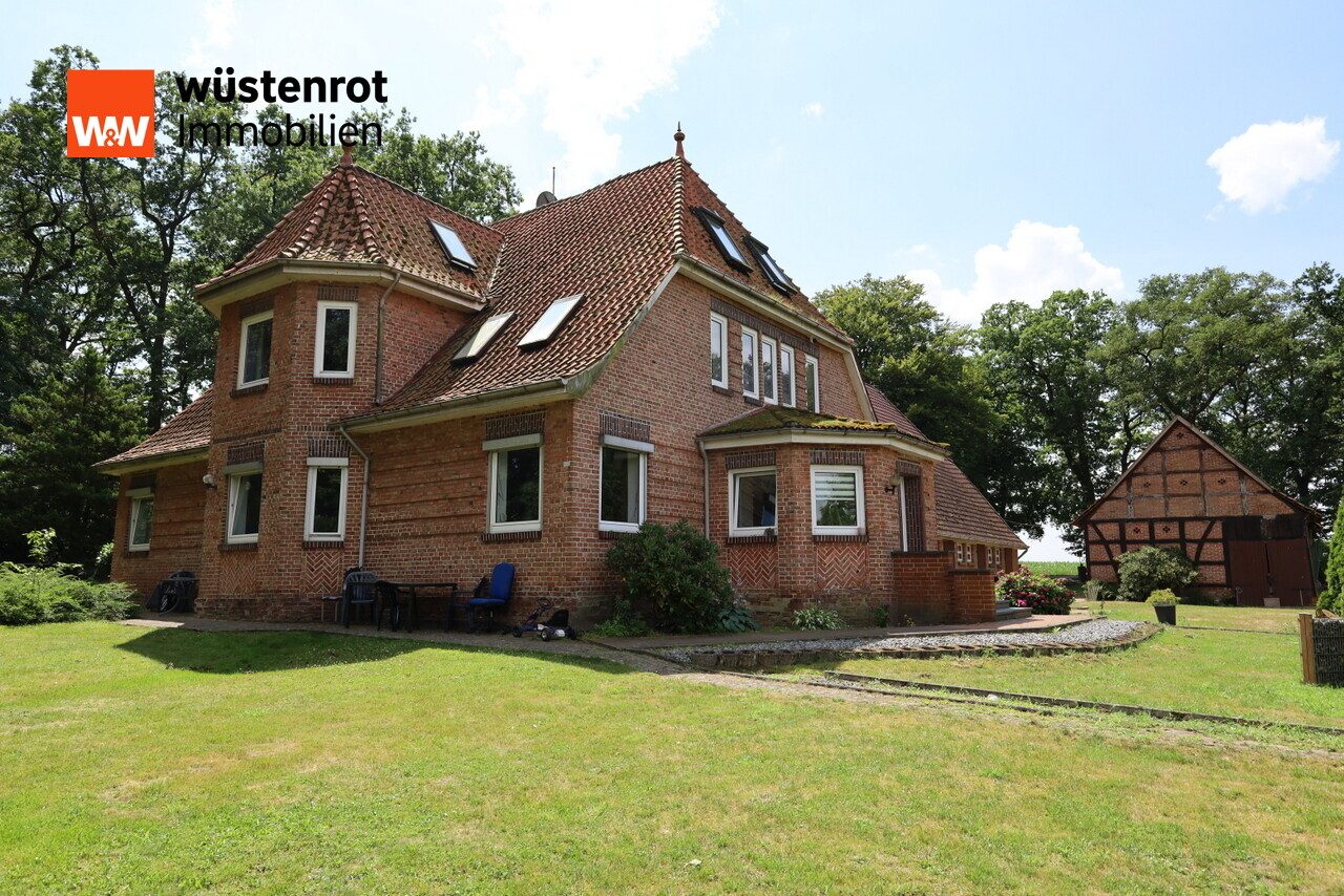 Immobilienangebot - Sulingen - Alle - Großer Resthof mit ehemaligen Stallungen, Nebengebäude und Wiese in Groß Lessen zu verkaufen