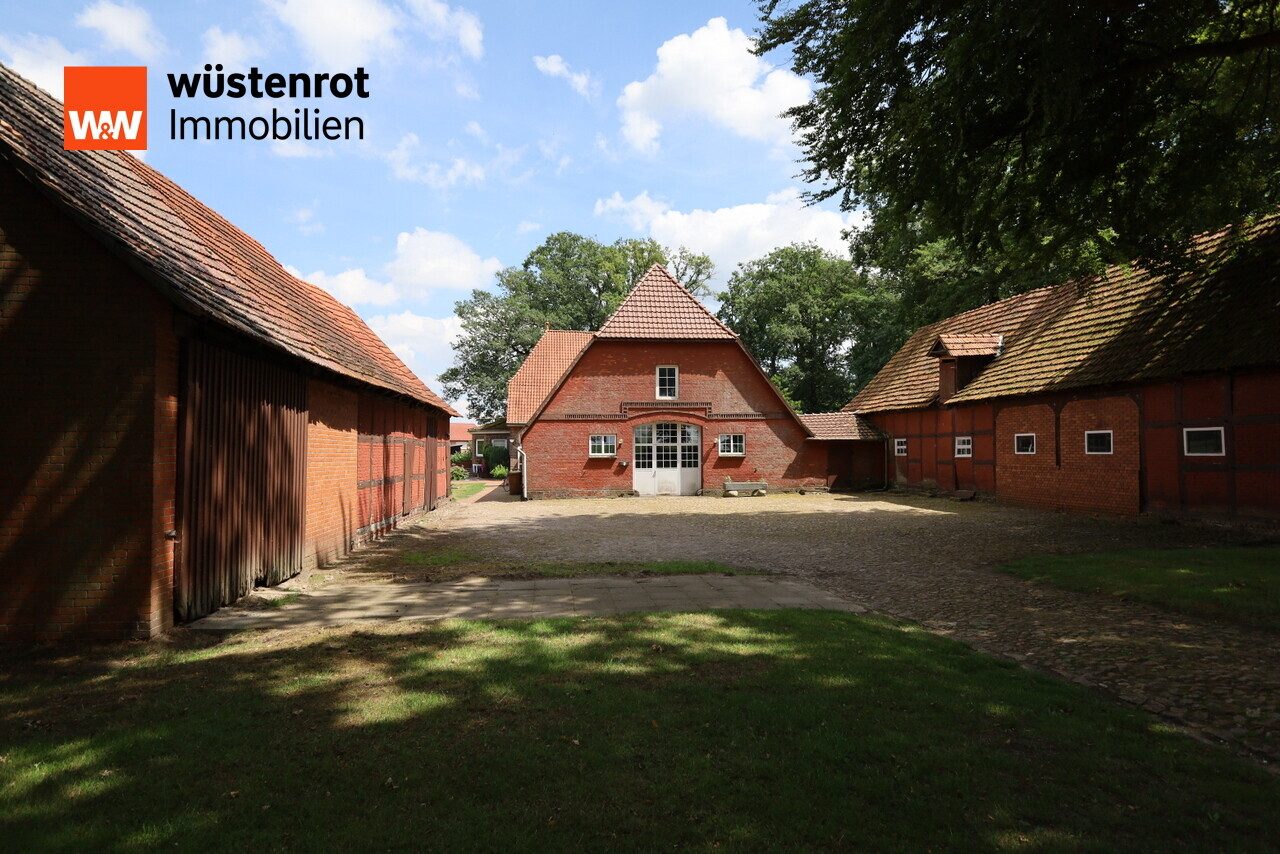 Immobilienangebot - Sulingen - Alle - Großer Resthof mit ehemaligen Stallungen, Nebengebäude und Wiese in Groß Lessen zu verkaufen