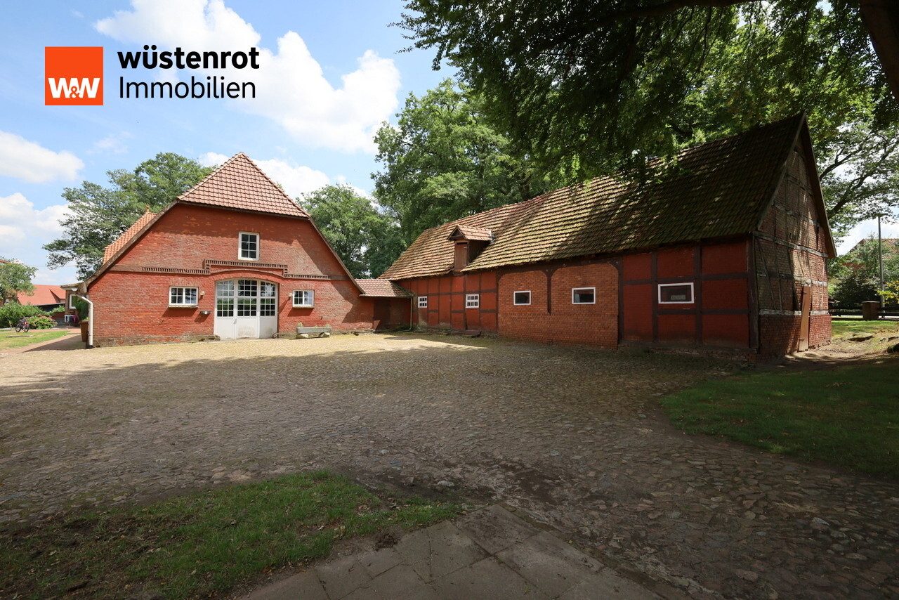 Immobilienangebot - Sulingen - Alle - Großer Resthof mit ehemaligen Stallungen, Nebengebäude und Wiese in Groß Lessen zu verkaufen