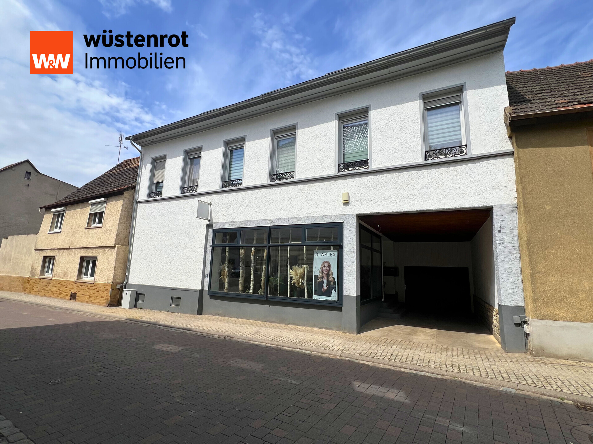 Immobilienangebot - Wörrstadt - Alle - MFH in Wörrstadt: 2 Wohnungen und Gewerbe (Friseursalon) – solide Kapitalanlage