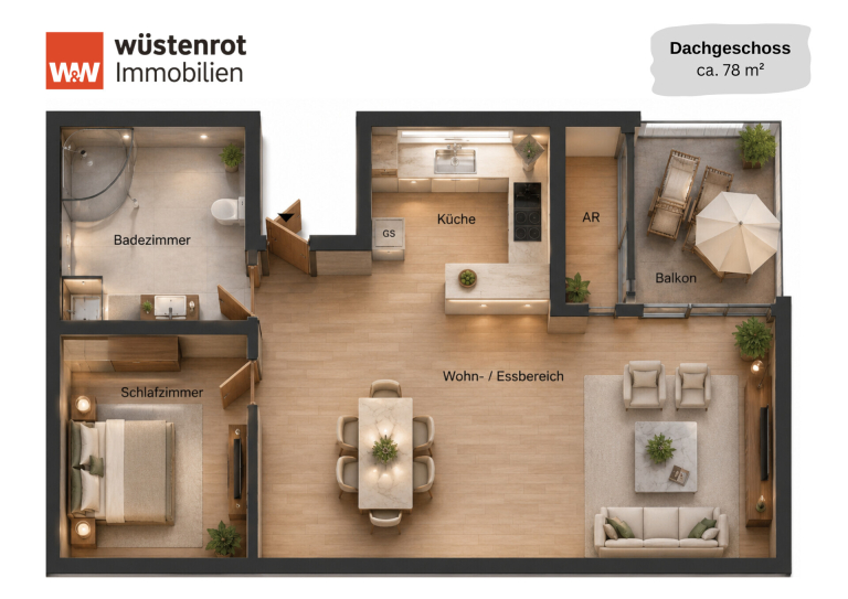Immobilienangebot - Wörrstadt - Alle - MFH in Wörrstadt: 2 Wohnungen und Gewerbe (Friseursalon) – solide Kapitalanlage