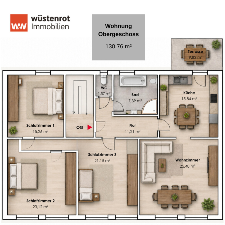 Immobilienangebot - Wörrstadt - Alle - MFH in Wörrstadt: 2 Wohnungen und Gewerbe (Friseursalon) – solide Kapitalanlage