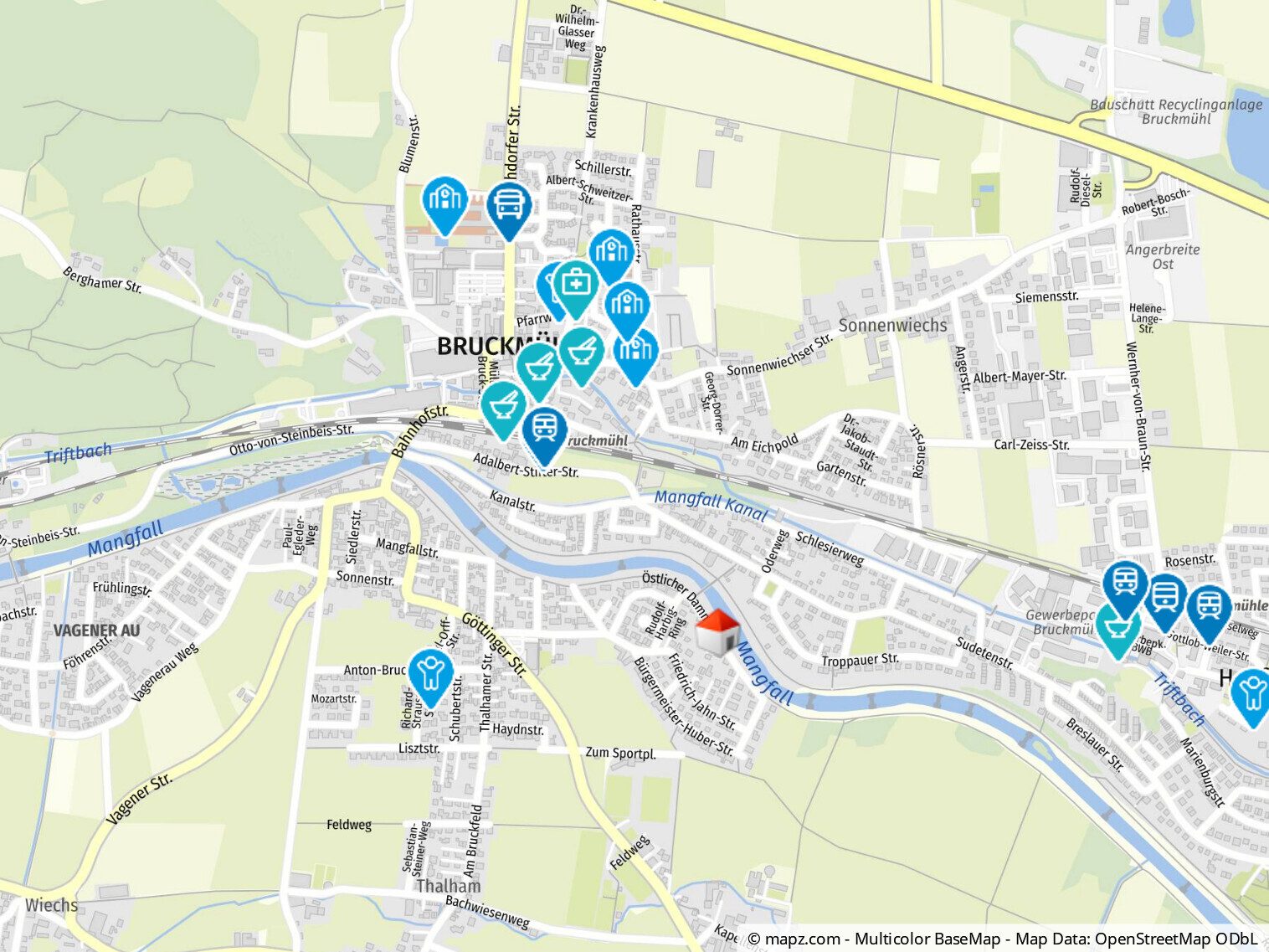 Immobilienangebot - Bruckmühl - Alle - Gepflegte Doppelhaushälfte mit großem Garten in idyllischer Flusslage von Bruckmühl!